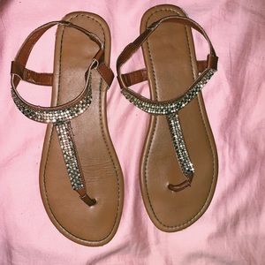 sparkly sandals